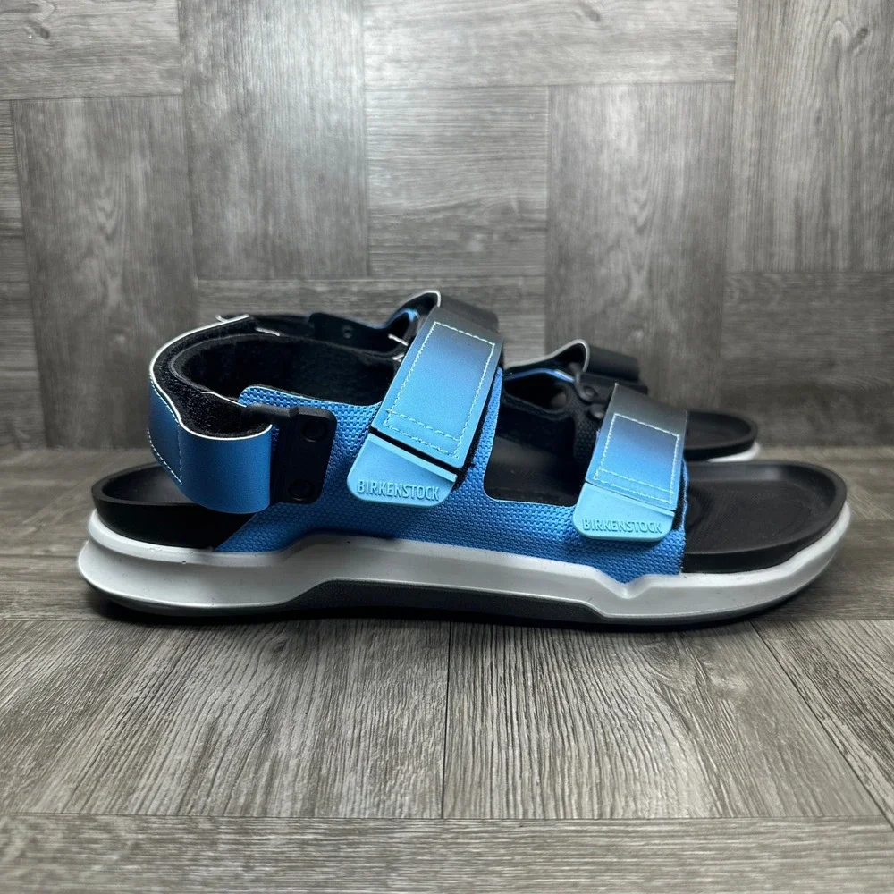 Birkenstock Mogami Terra Sandals Mens 9 Blue Black Outdoor Hiking Sport NEW